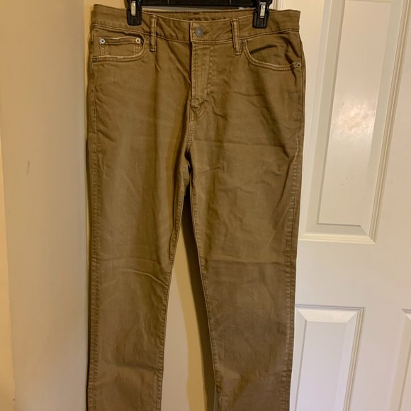 American Eagle Next Level Flex Slim Fit Khaki Pants - 32x34 - Picture 1 of 4